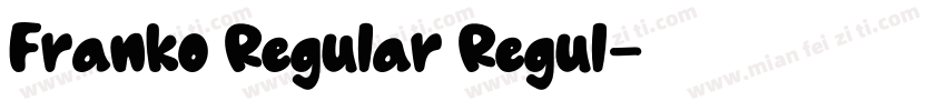 Franko Regular Regul字体转换